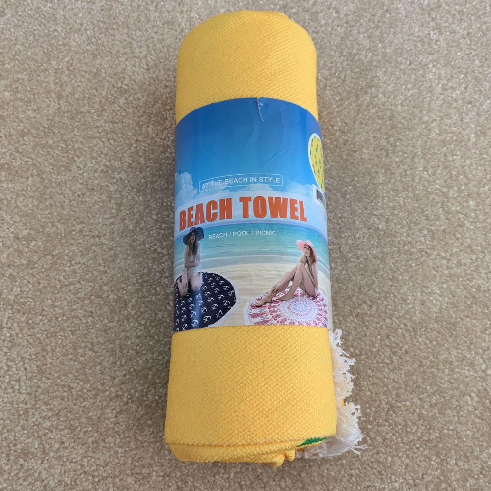 NWT Pineapple Beach Towel